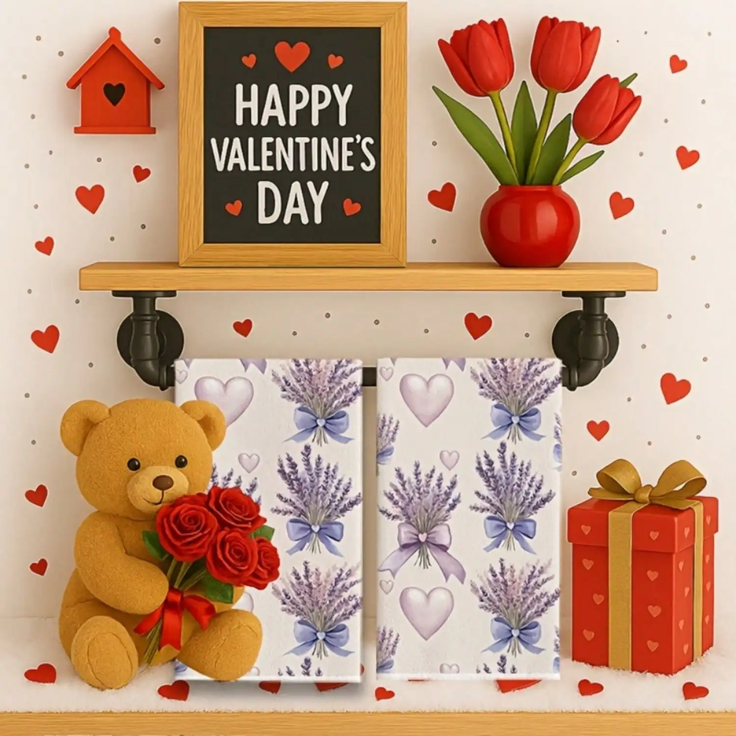 2pcs Valentine's Day Lavender  - Kitchen Baking Dishes のレビューと価格