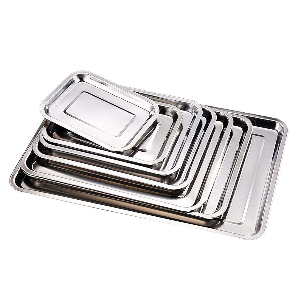1PCS Stainless Steel Food Tray - Kitchen Baking Dishes のレビューと価格