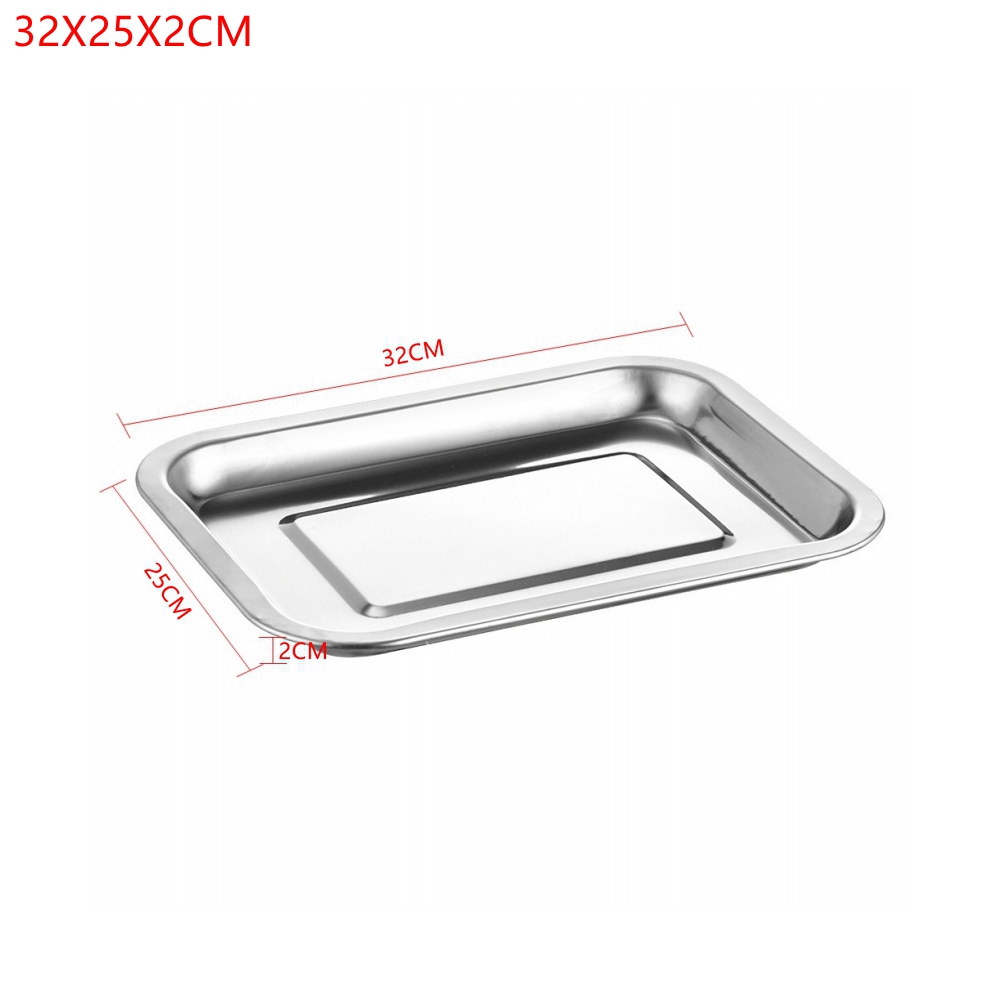 1PCS Stainless Steel Food Tray - Kitchen Baking Dishes のレビューと価格