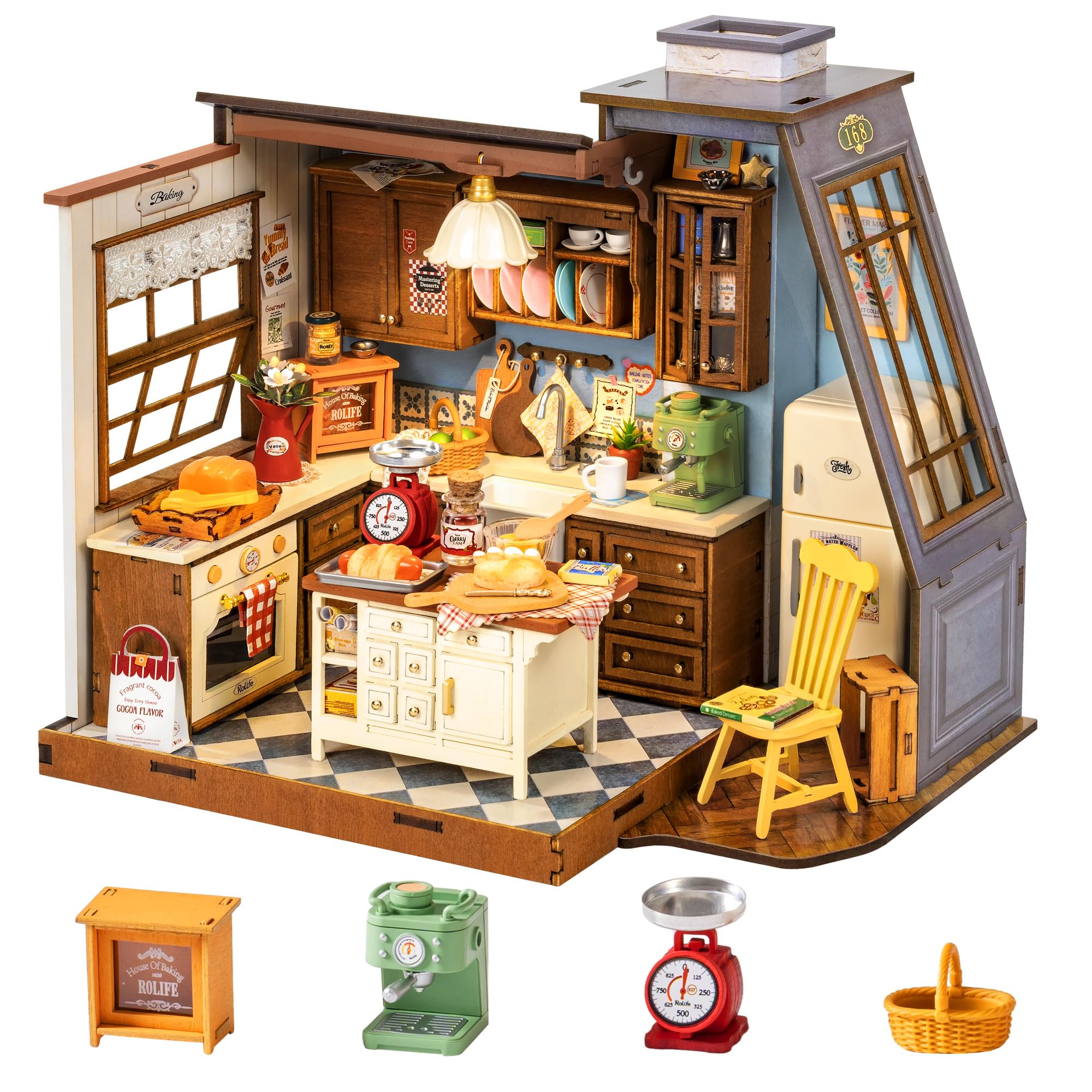 Rolife DIY Miniature House Kit - Baking Kitchen Rolife のレビューと価格