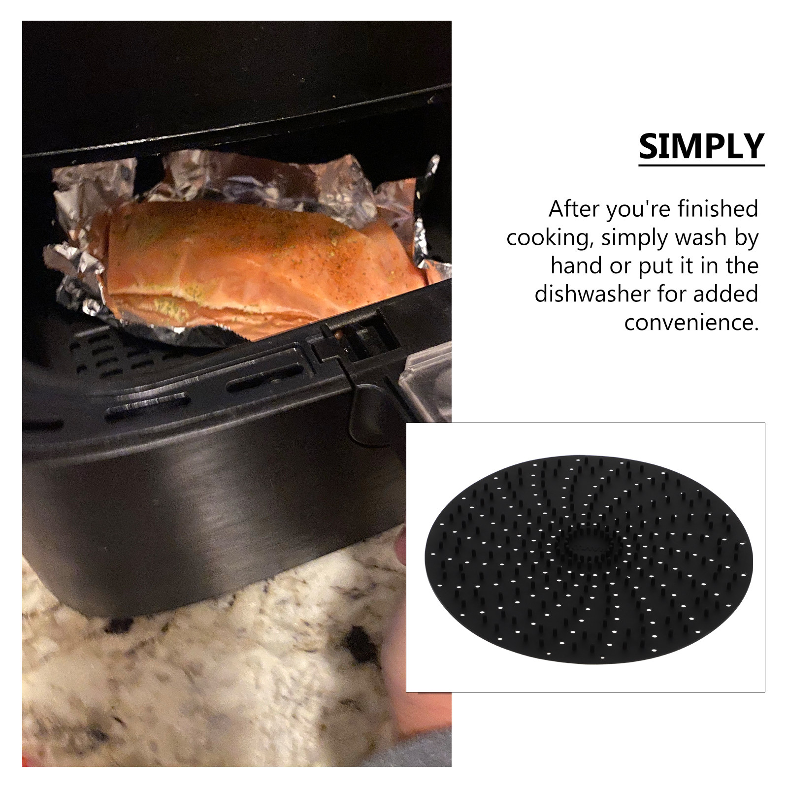 1Pcs Silicone Air Fryer Mat Re - Kitchen Baking Gadgets のレビューと価格
