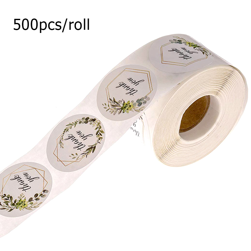 500pcs Thank you Roll Stickers - Kitchen.Baking Labels のレビューと価格