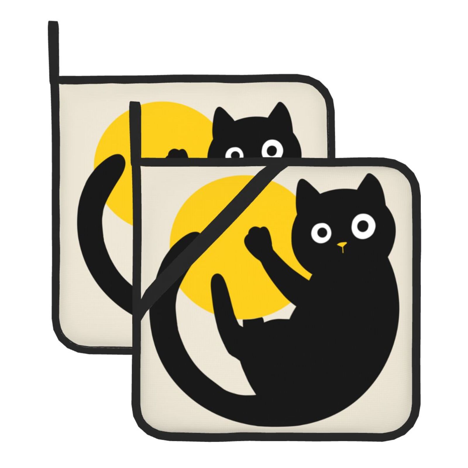 Cute Black Cat Pot Holders Set - Kitchen Baking Dishes のレビューと価格