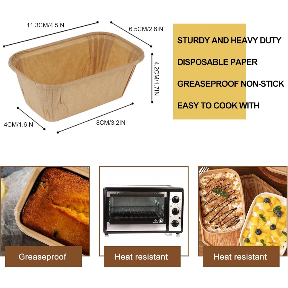 50pcs Disposable Cake Moulds,  - Kitchen Baking Dishes のレビューと価格