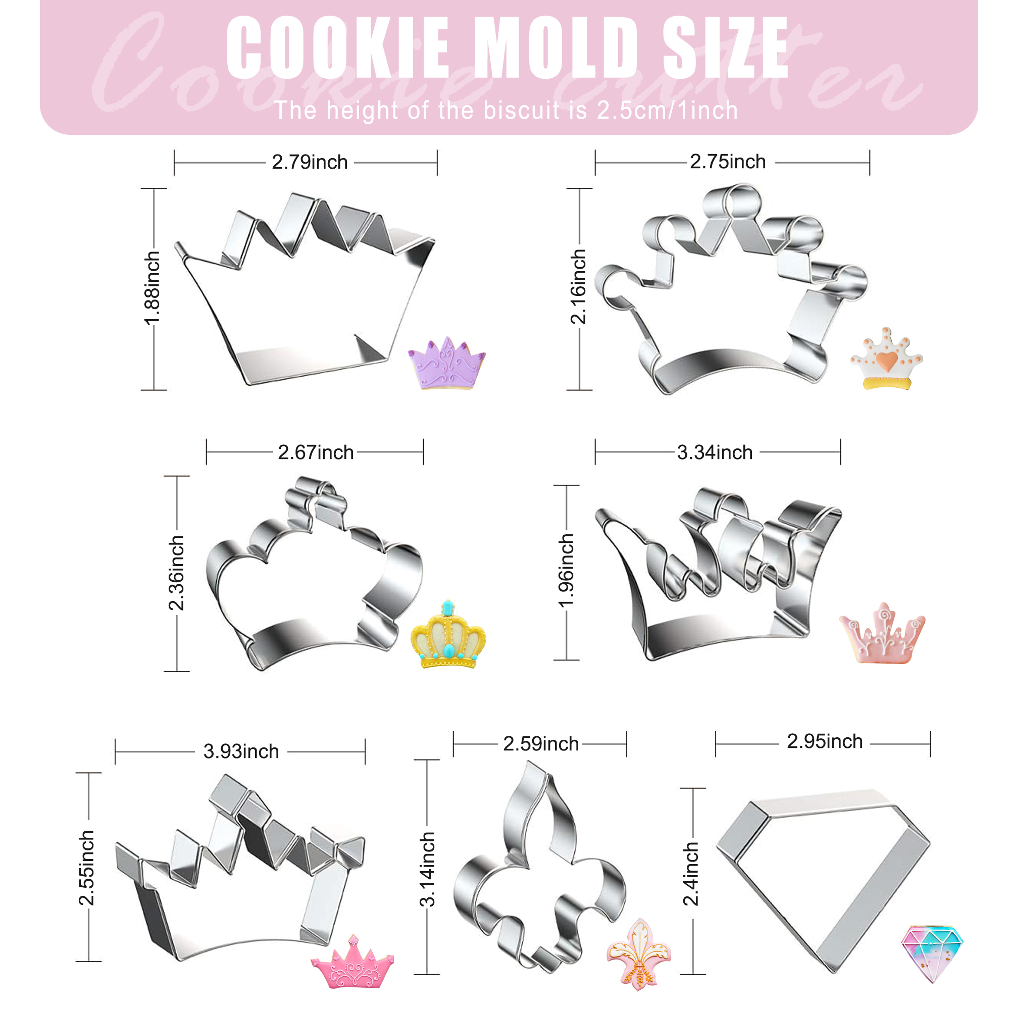 Crown Cookie Cutter Baking Coo - Kitchen Baking Cake のレビューと価格