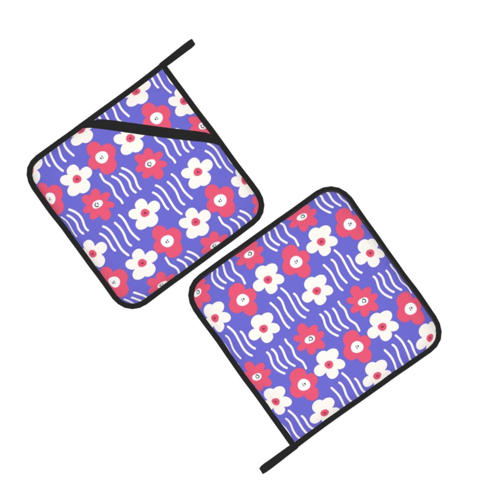 Floral Flowers Pot Holders Set - Kitchen Baking Dishes のレビューと価格