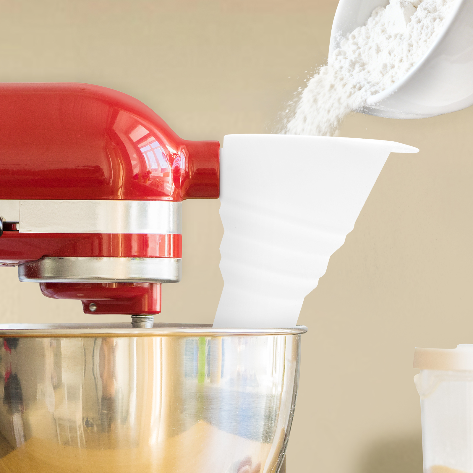 Silicone Flour Funnel for Kitc - Kitchen Baking Aid のレビューと価格