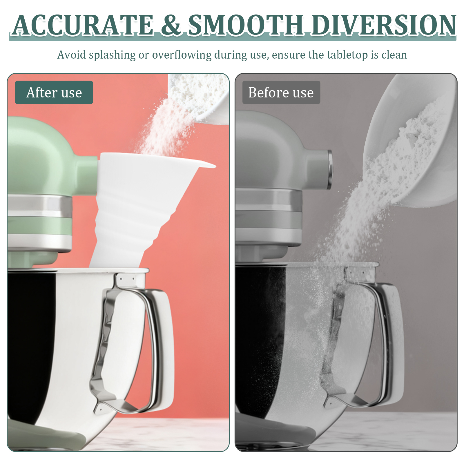 Silicone Flour Funnel for Kitc - Kitchen Baking Aid のレビューと価格