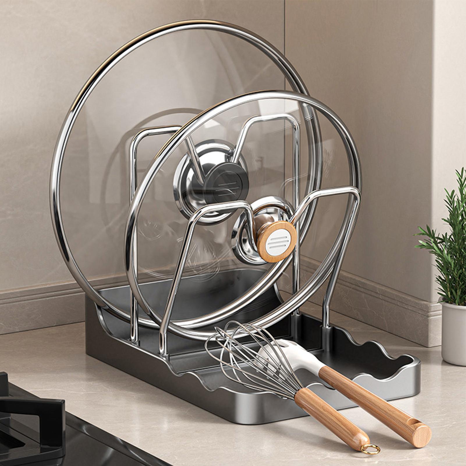 Pot Lid Organizer Vertical Spo - Kitchen Baking Tray Storage のレビューと価格