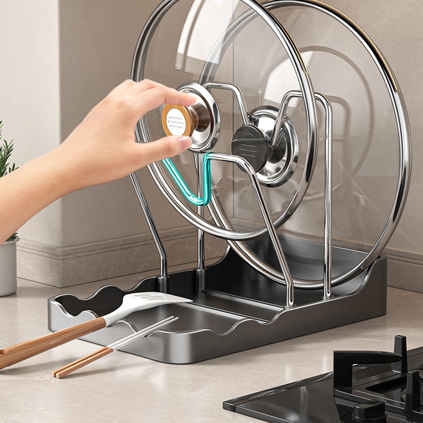 Pot Lid Organizer Vertical Spo - Kitchen Baking Tray Storage のレビューと価格