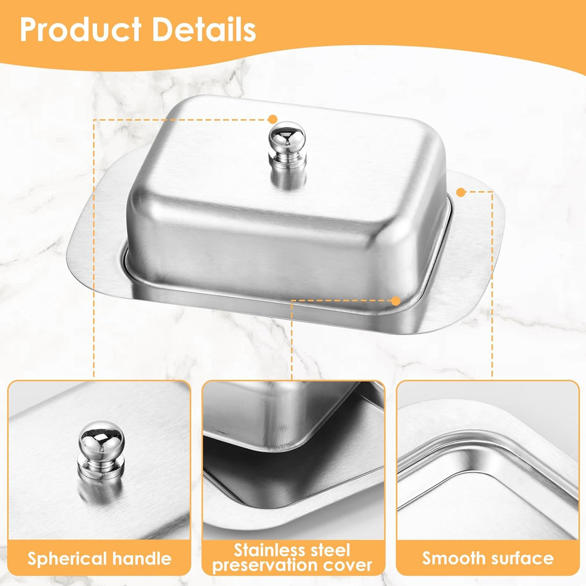 1PC Stainless Steel Butter Dis - Kitchen Baking Dishes のレビューと価格
